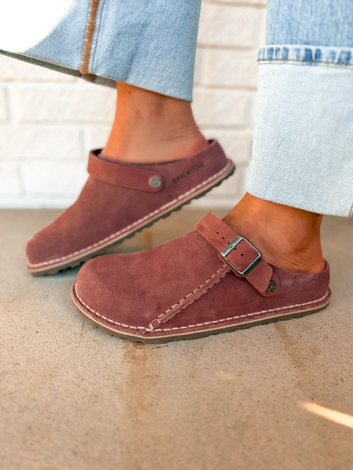 Birkenstock Lutry Premium Suede Clog - Pepper