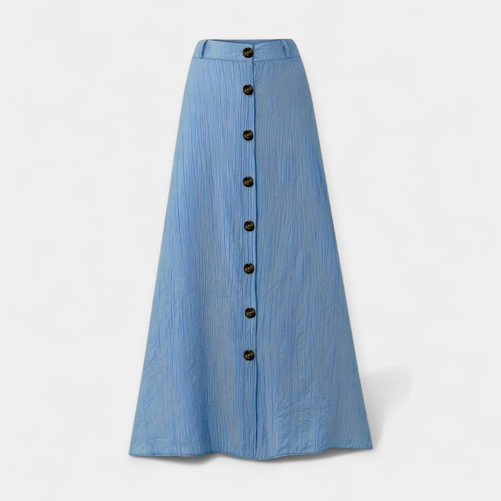 Long Semi-Sheer Skirt with Slit