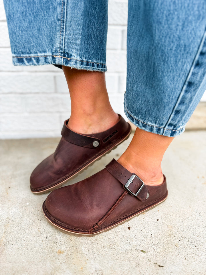 Birkenstock Lutry Premium Oiled Leather Clog - Habana