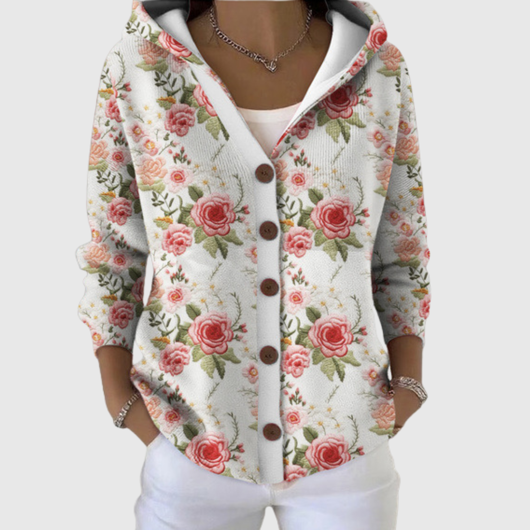 Magdalena | Cardigan in maglia comodo con cappuccio