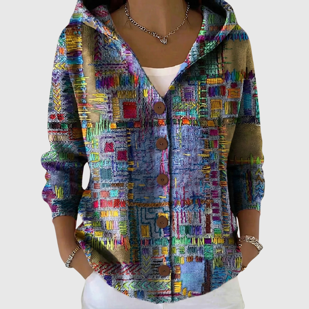 Charlotte | Cardigan in maglia comodo con cappuccio