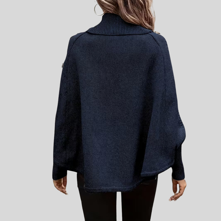 VERA | Maglione Oversized a Collo Alto a Treccia per Donna