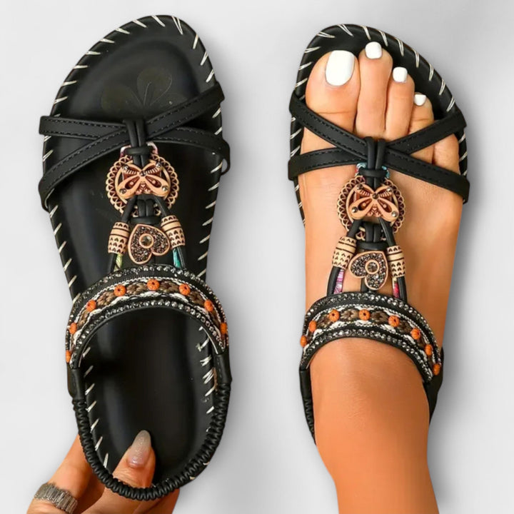 Cordelia - Green Ibiza Sandals