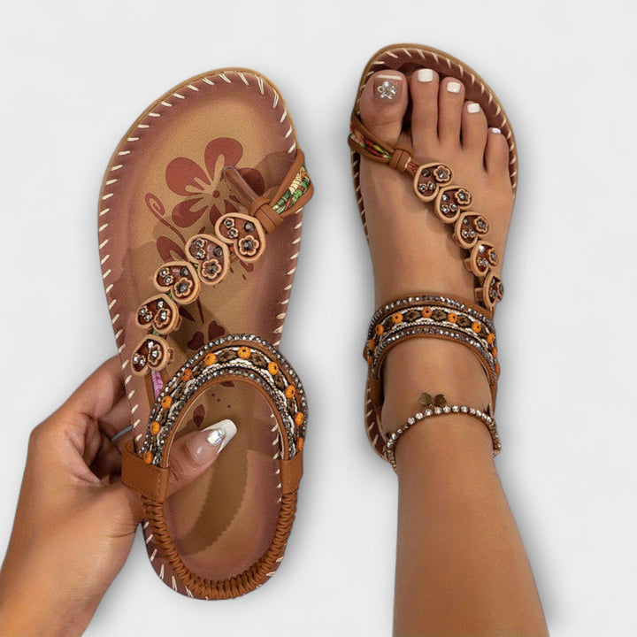 Apollonia - Boho Sandals with Toe Post