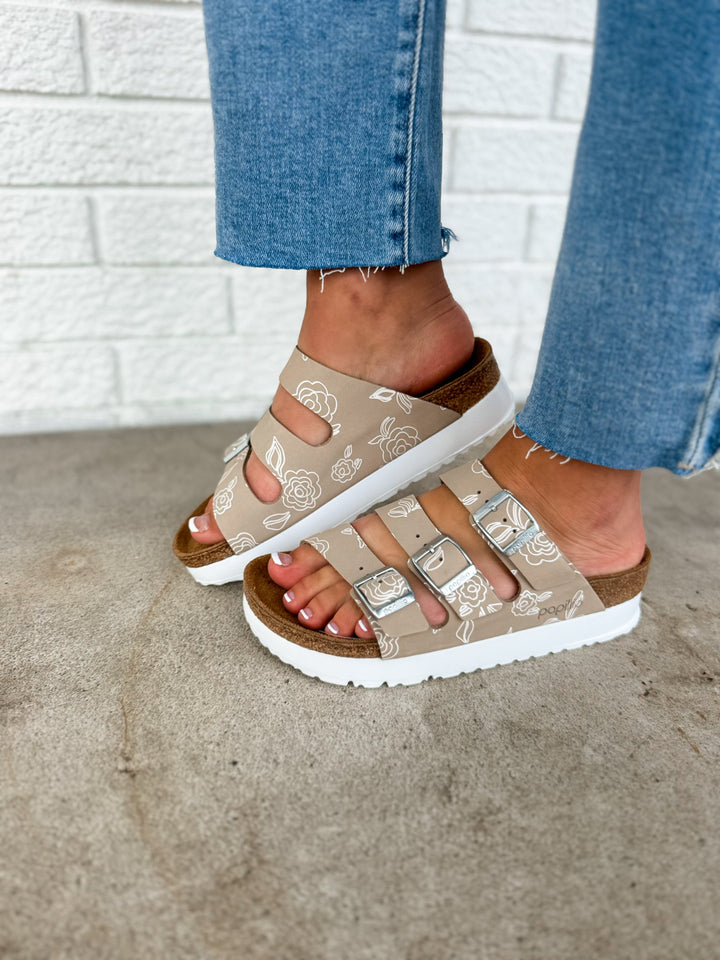Birkenstock Florida III Pap Flex Platform Sandal - Oyster Flower
