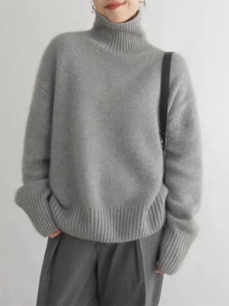 Selene - Maglione di Lusso con Collo Alto