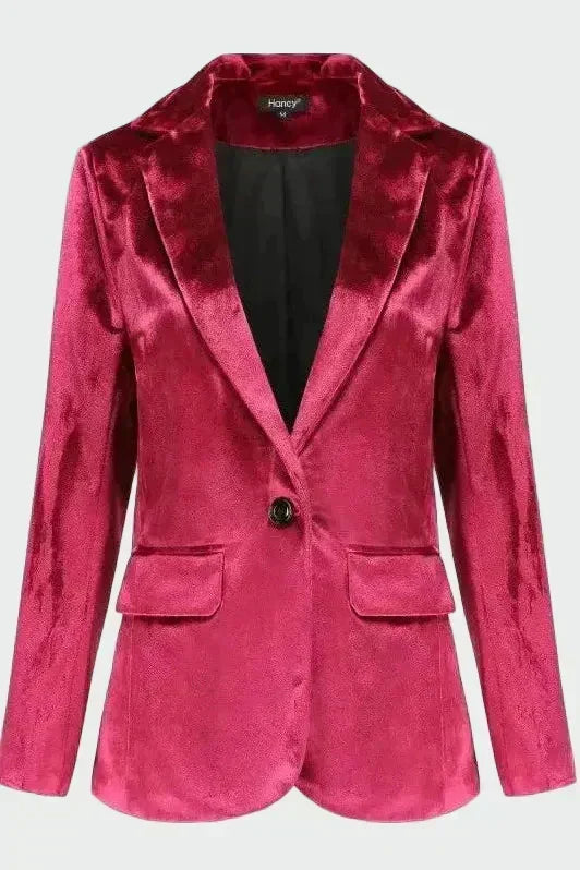 Kiara - Refined Velvet Coat