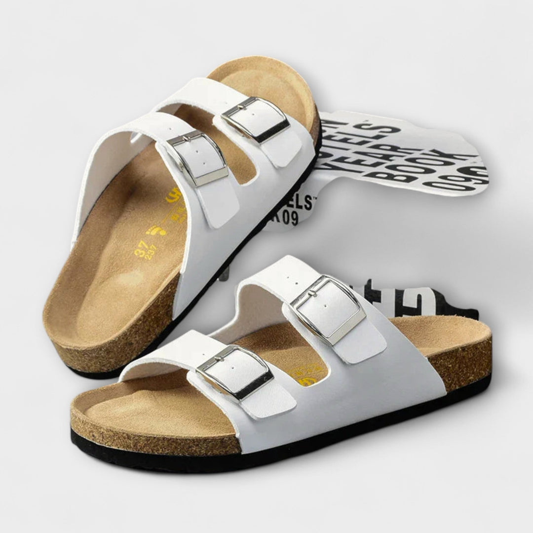 Adelheid - Slippers with Double Buckle