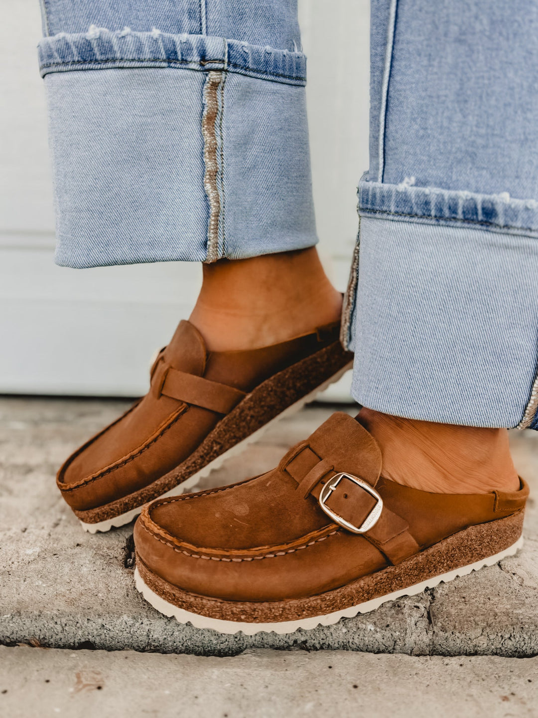 Birkenstock Buckley Oiled Leather Clog - Cognac