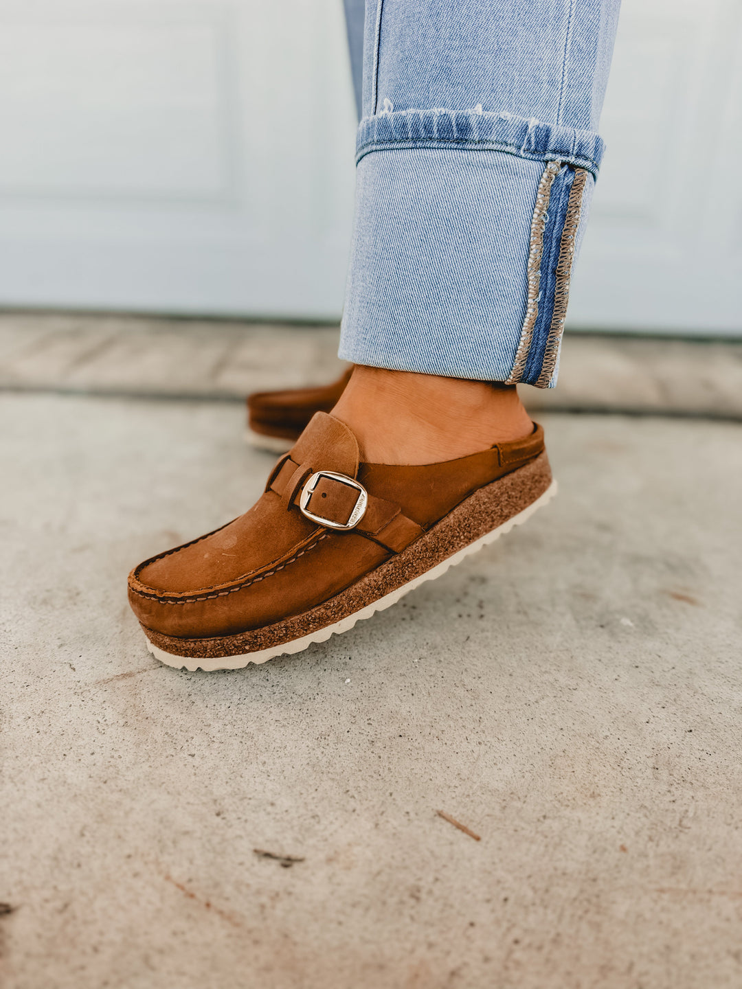 Birkenstock Buckley Oiled Leather Clog - Cognac