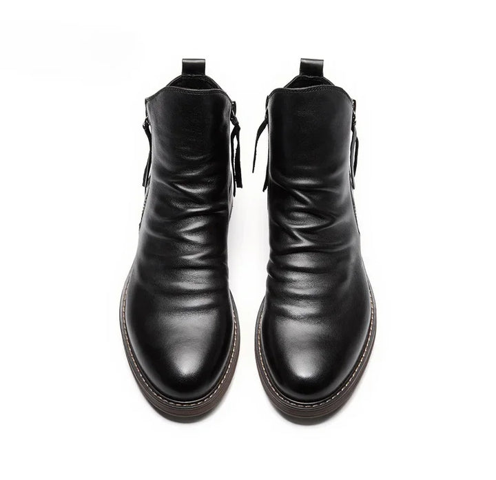 Toby - Faux Leather Chelsea Boots
