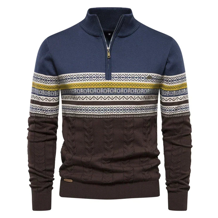 Cody - Mixed-Knit Jumper