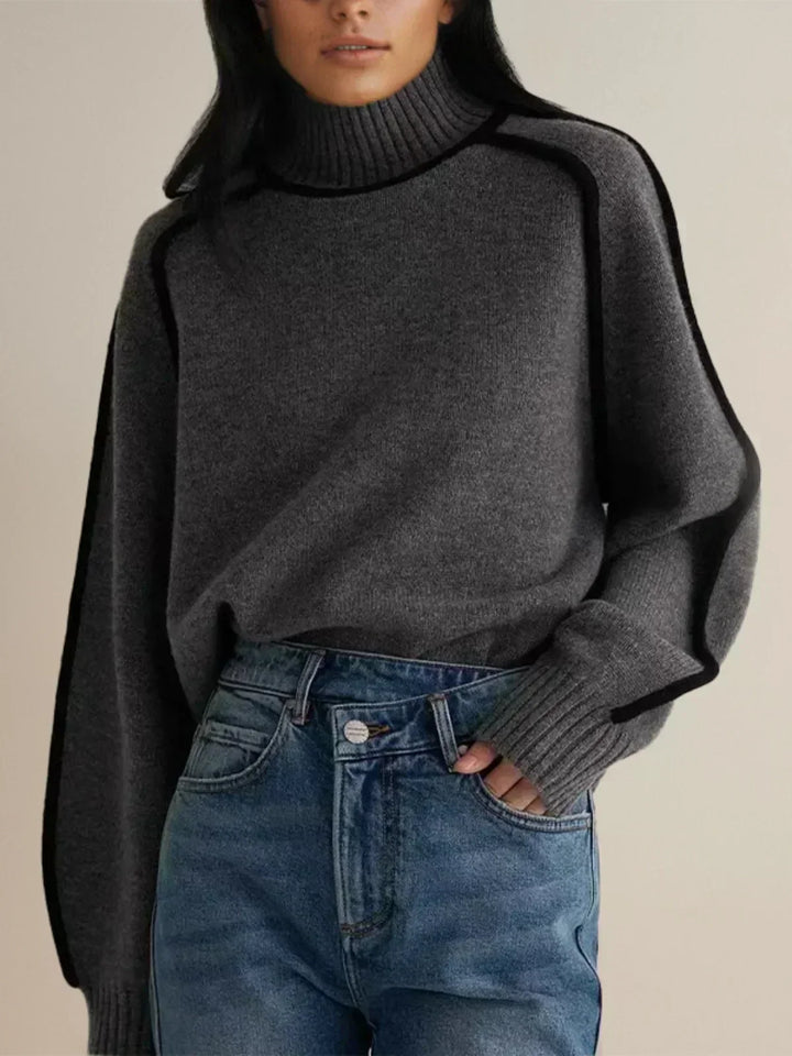 Seraphina - Maglione Elegante a Collo Alto