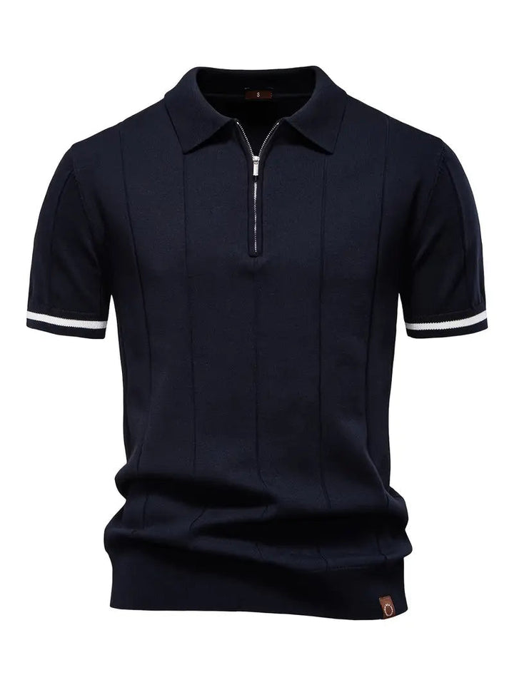 Xavier - Slim Polyester-Blend Polo