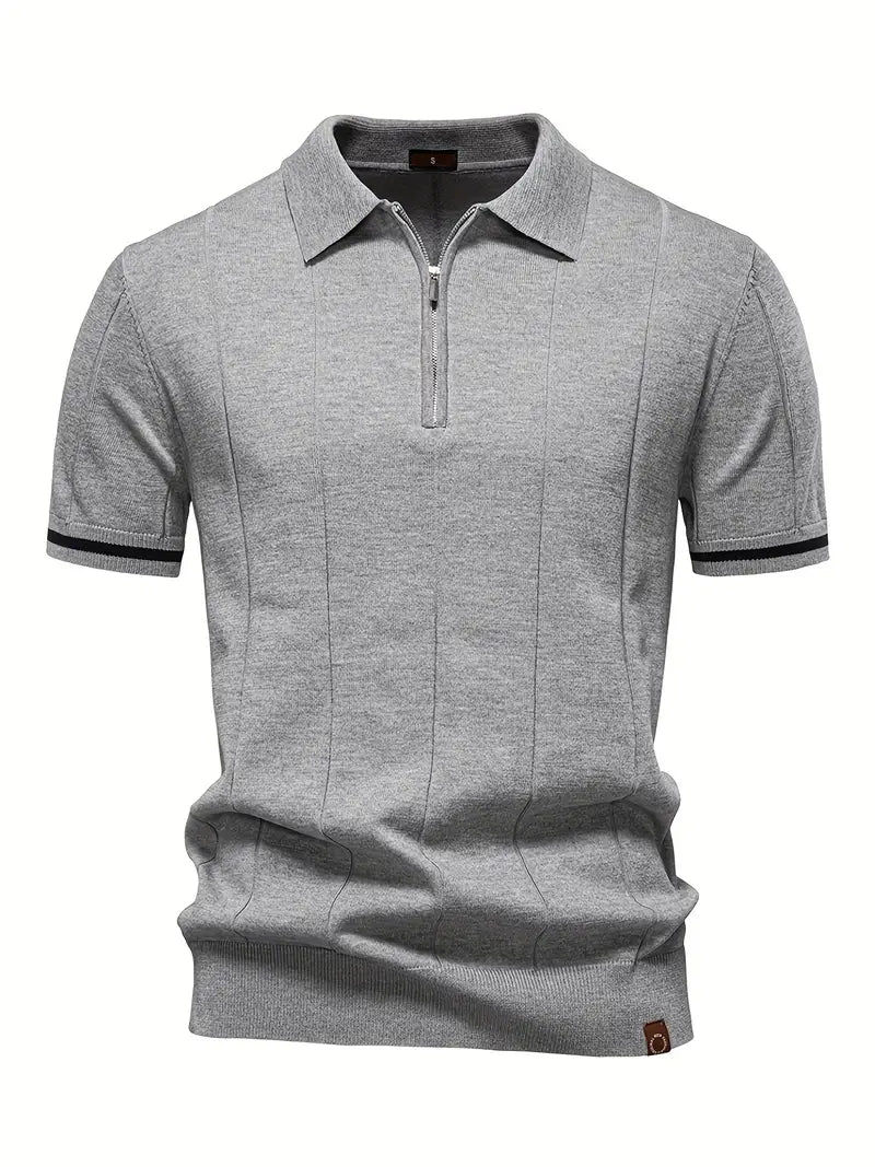 Xavier - Slim Polyester-Blend Polo