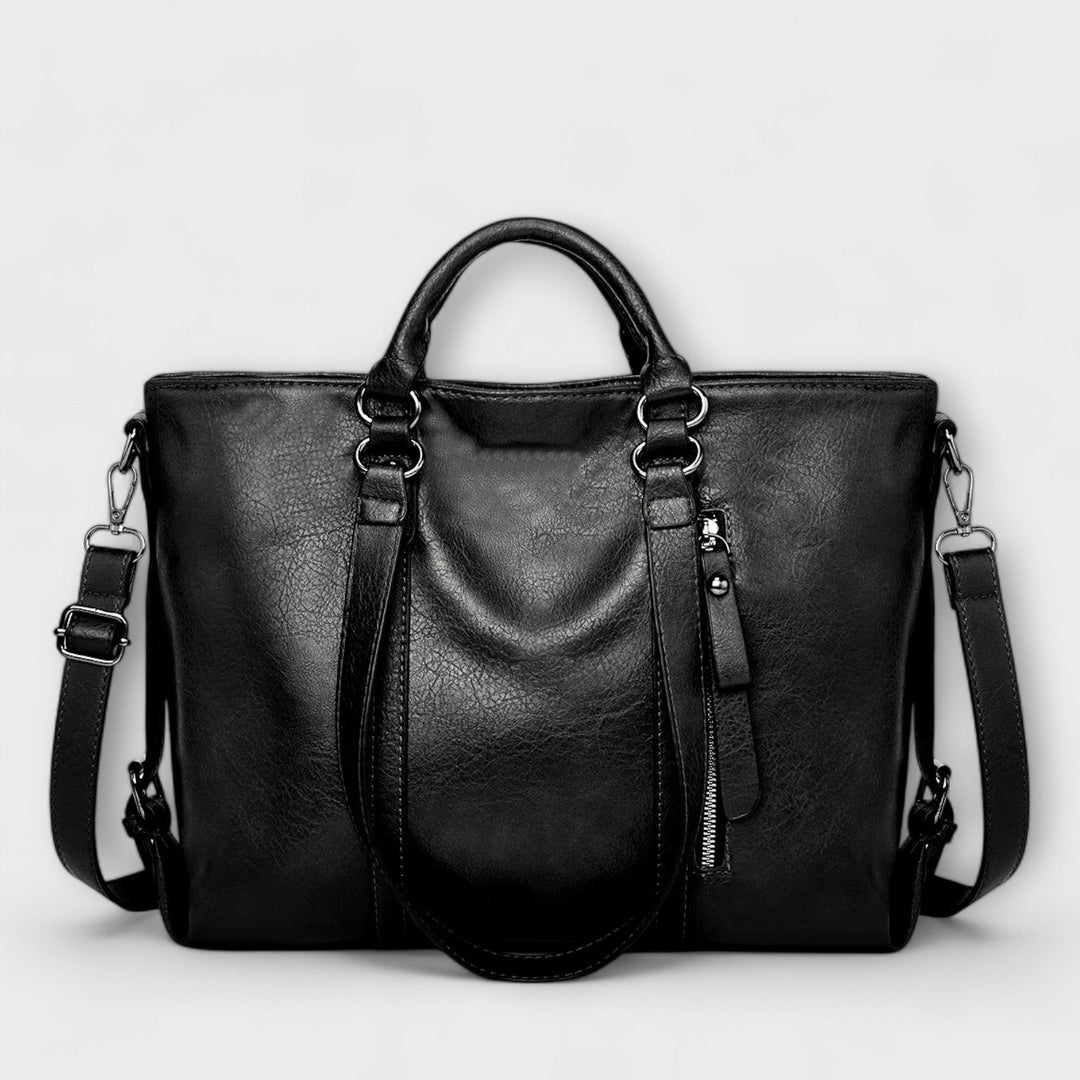 Ava - Large Faux Leather Tote