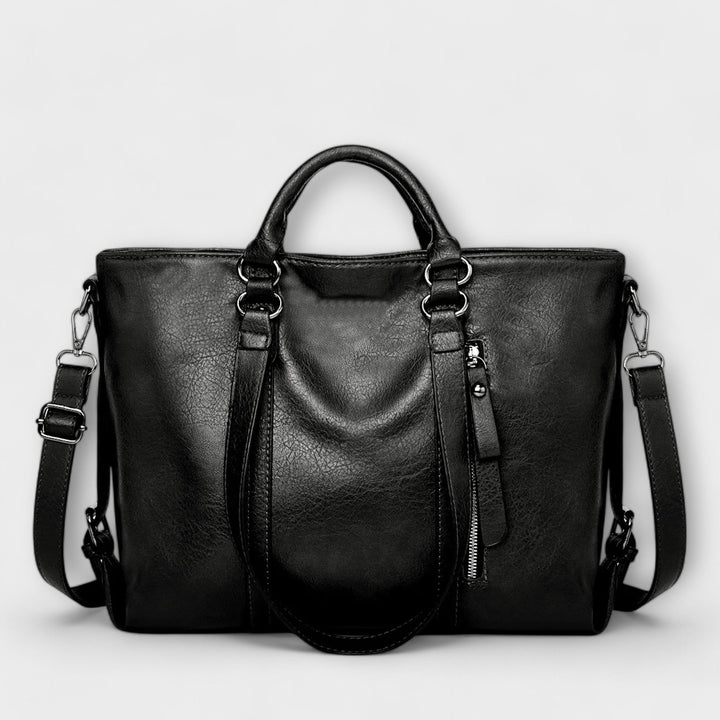 Ava - Large Faux Leather Tote