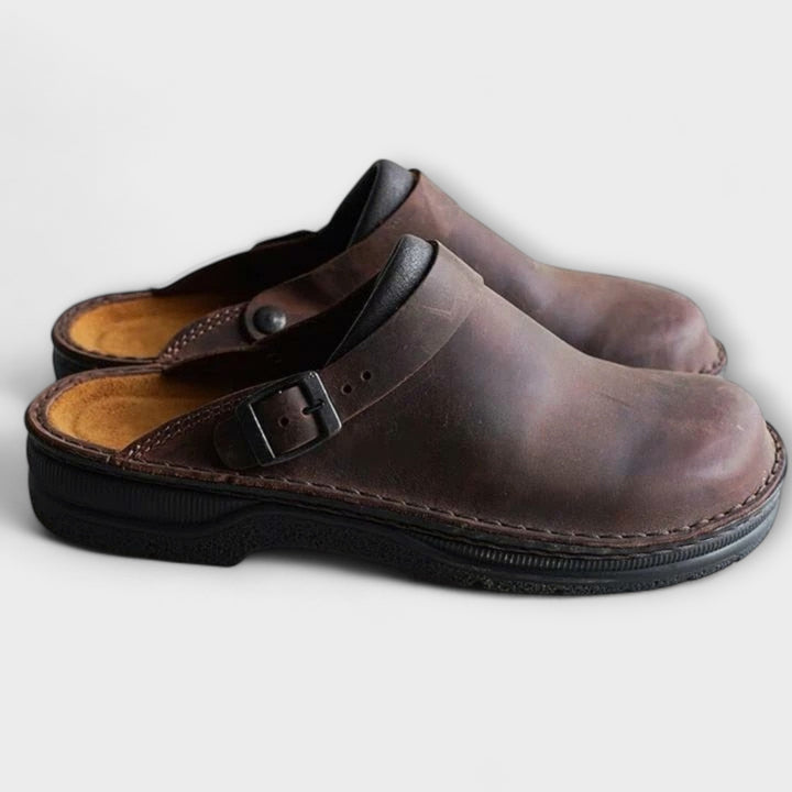 Helga - Comfortable Leather Slippers