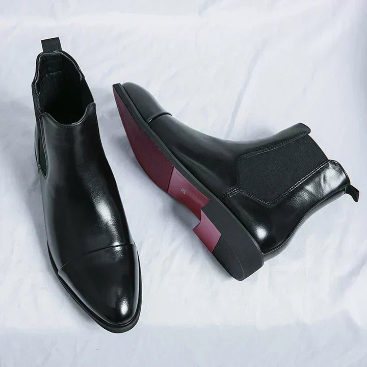 Liam - Faux Leather Chelsea Boots