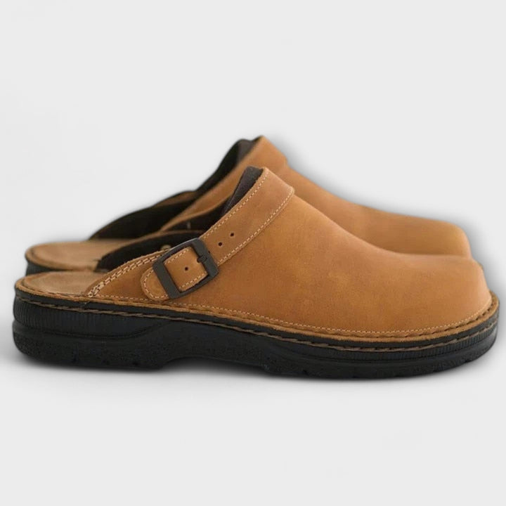 Helga - Comfortable Leather Slippers
