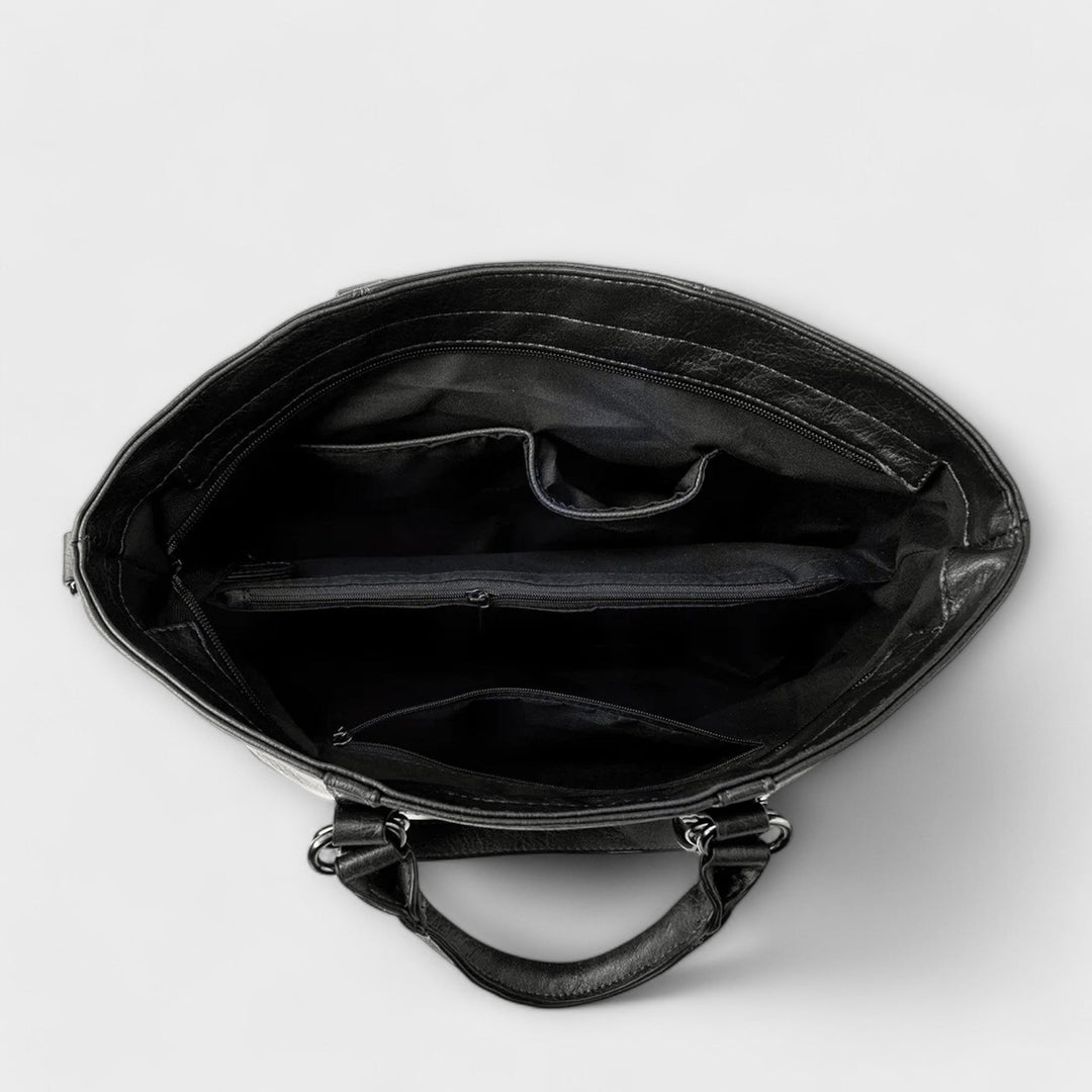 Ava - Large Faux Leather Tote