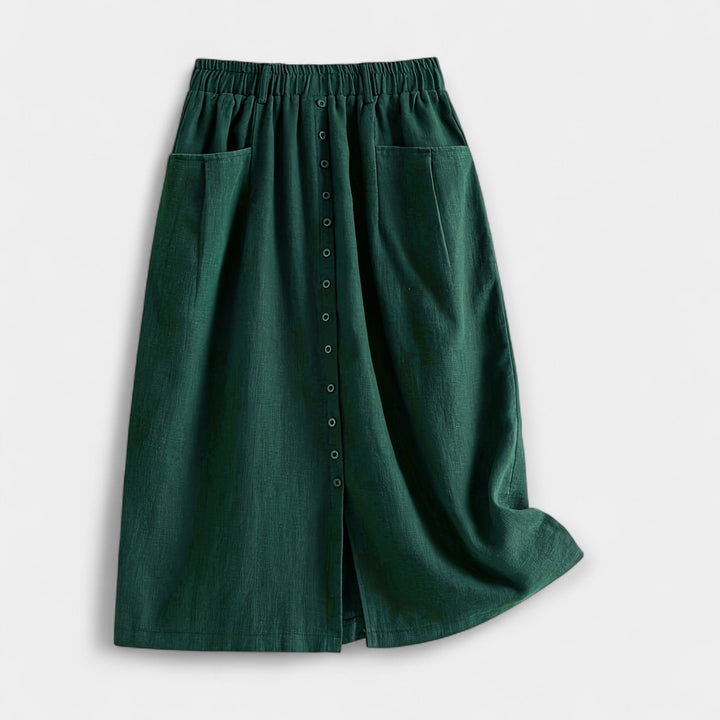 Washed Midi Skirt