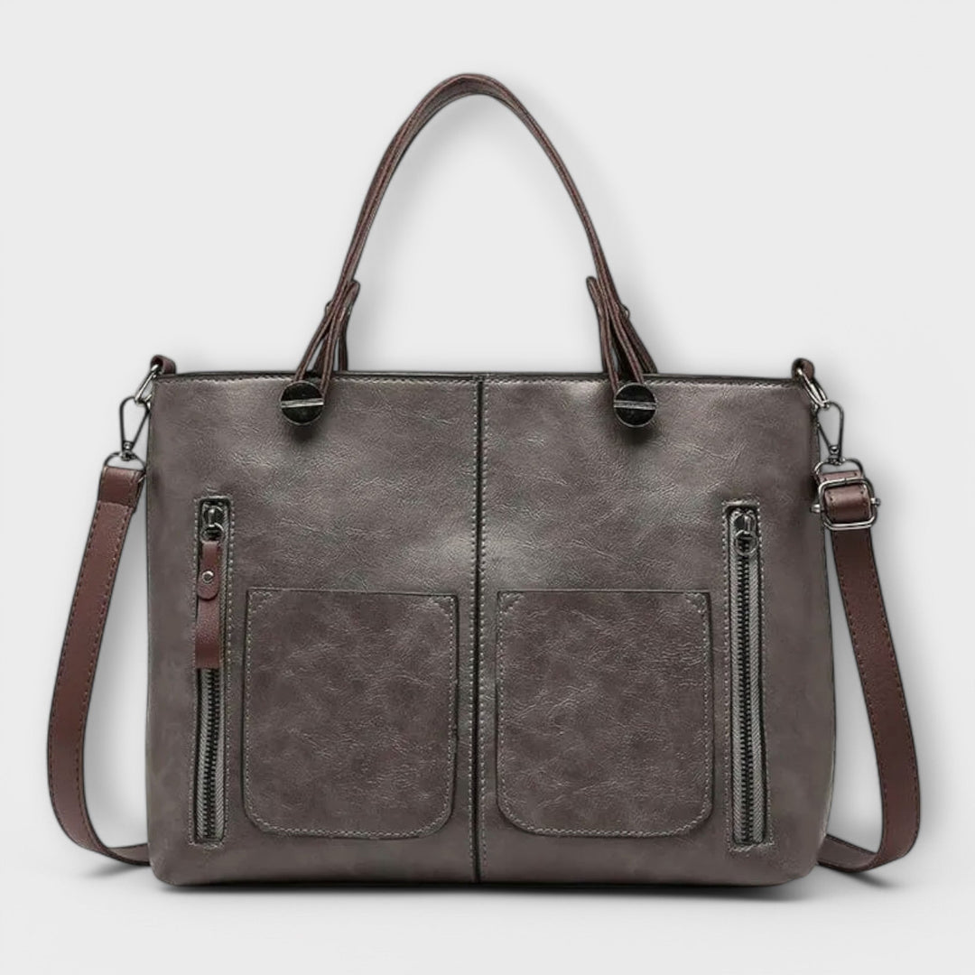 Olivia - Elegant Faux Leather Tote