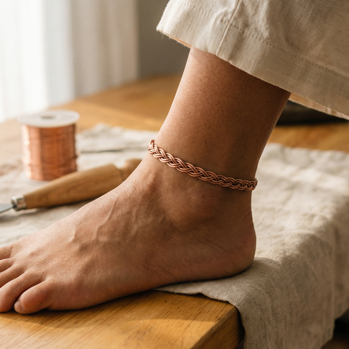 Bracciale alla Caviglia in Rame