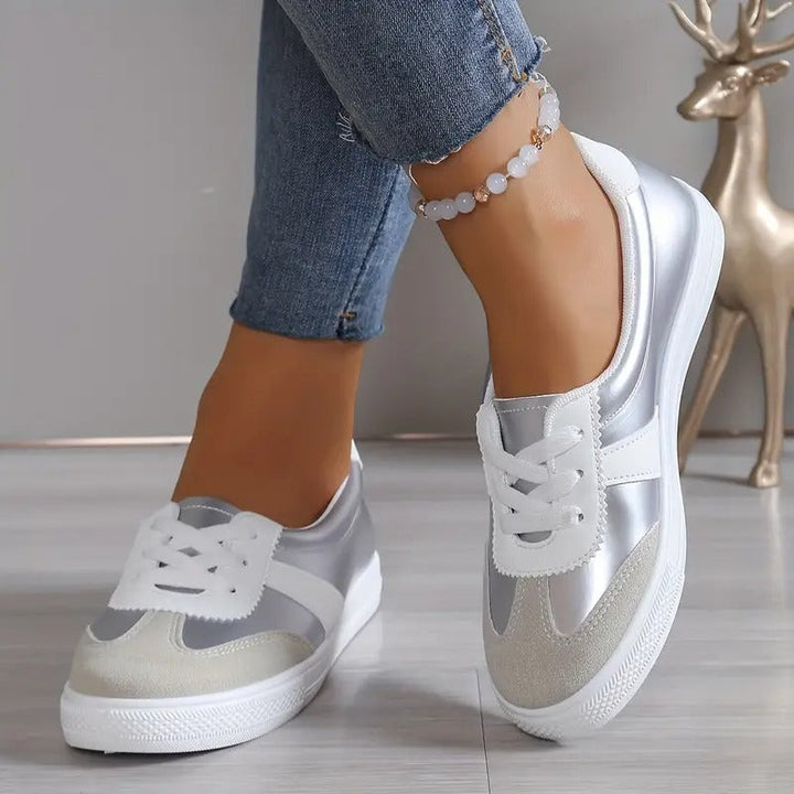 Daisy - Faux Leather Orthopaedic Sneakers