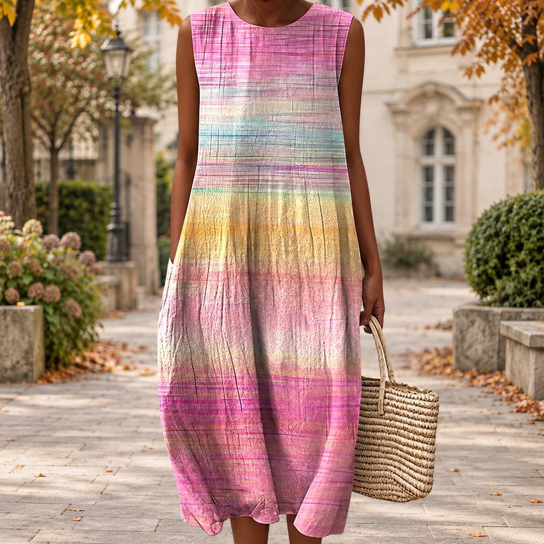 Comfortable Sleeveless Autumn Dress