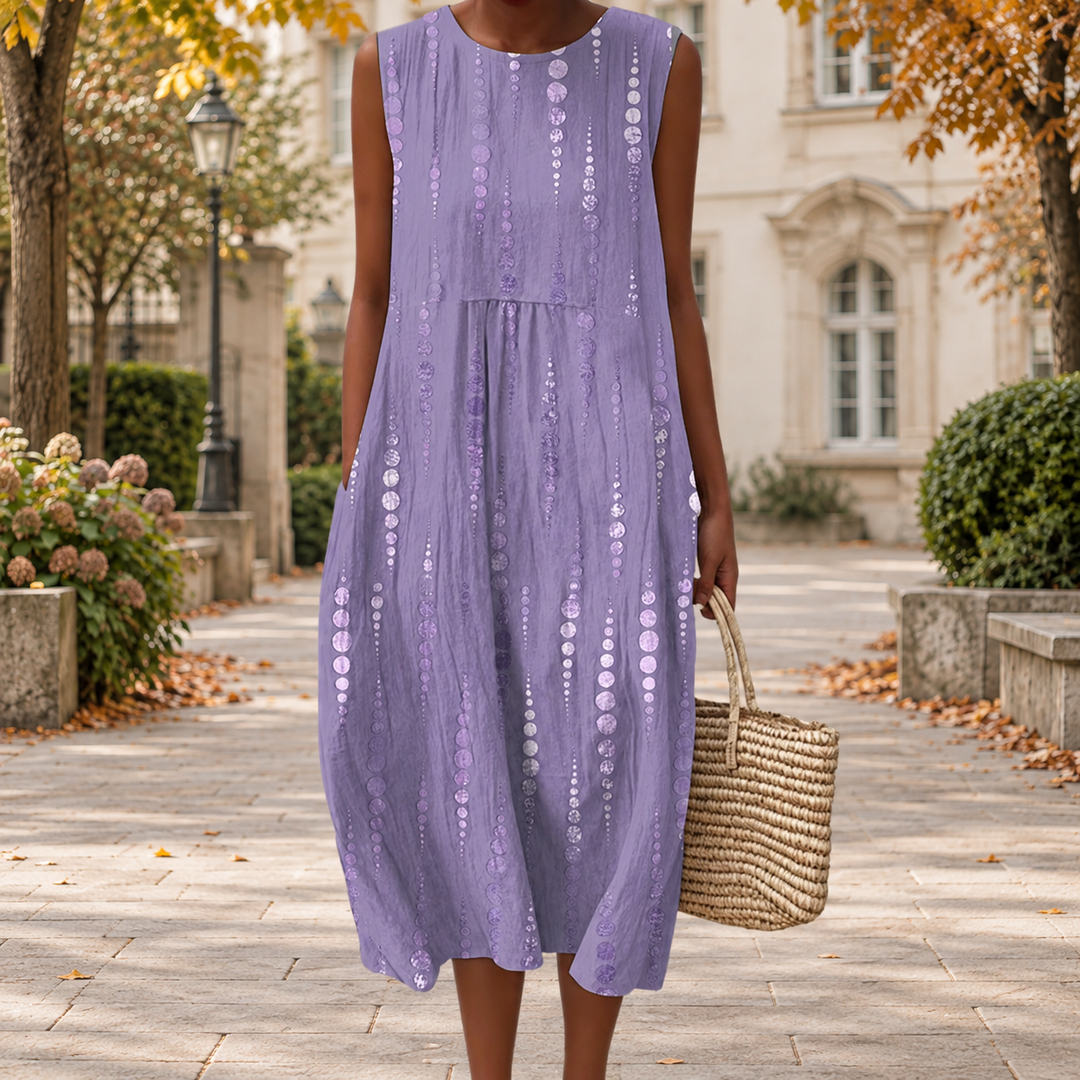 Comfortable Sleeveless Autumn Dress