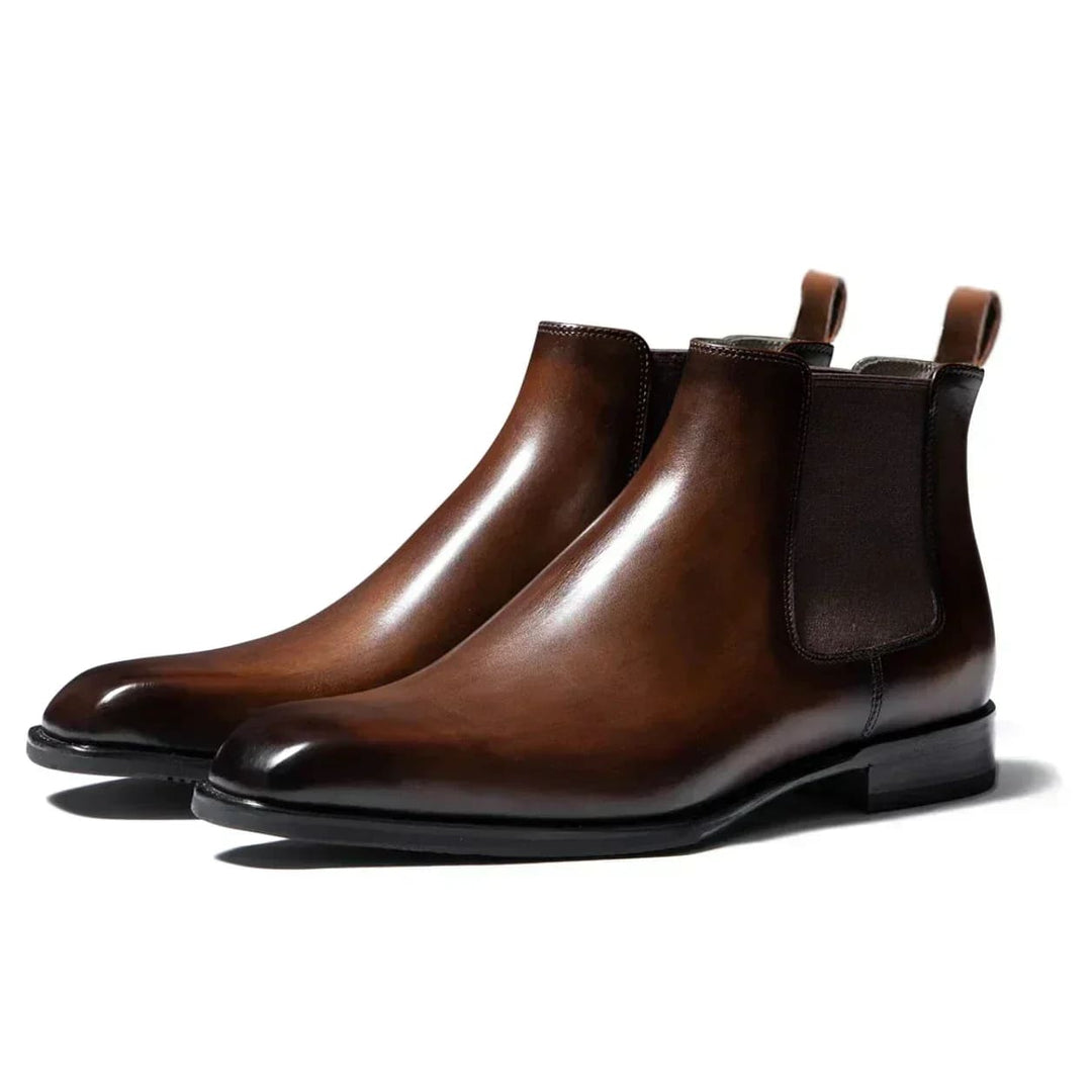 Finn - Faux Leather Chelsea Ankle Boots